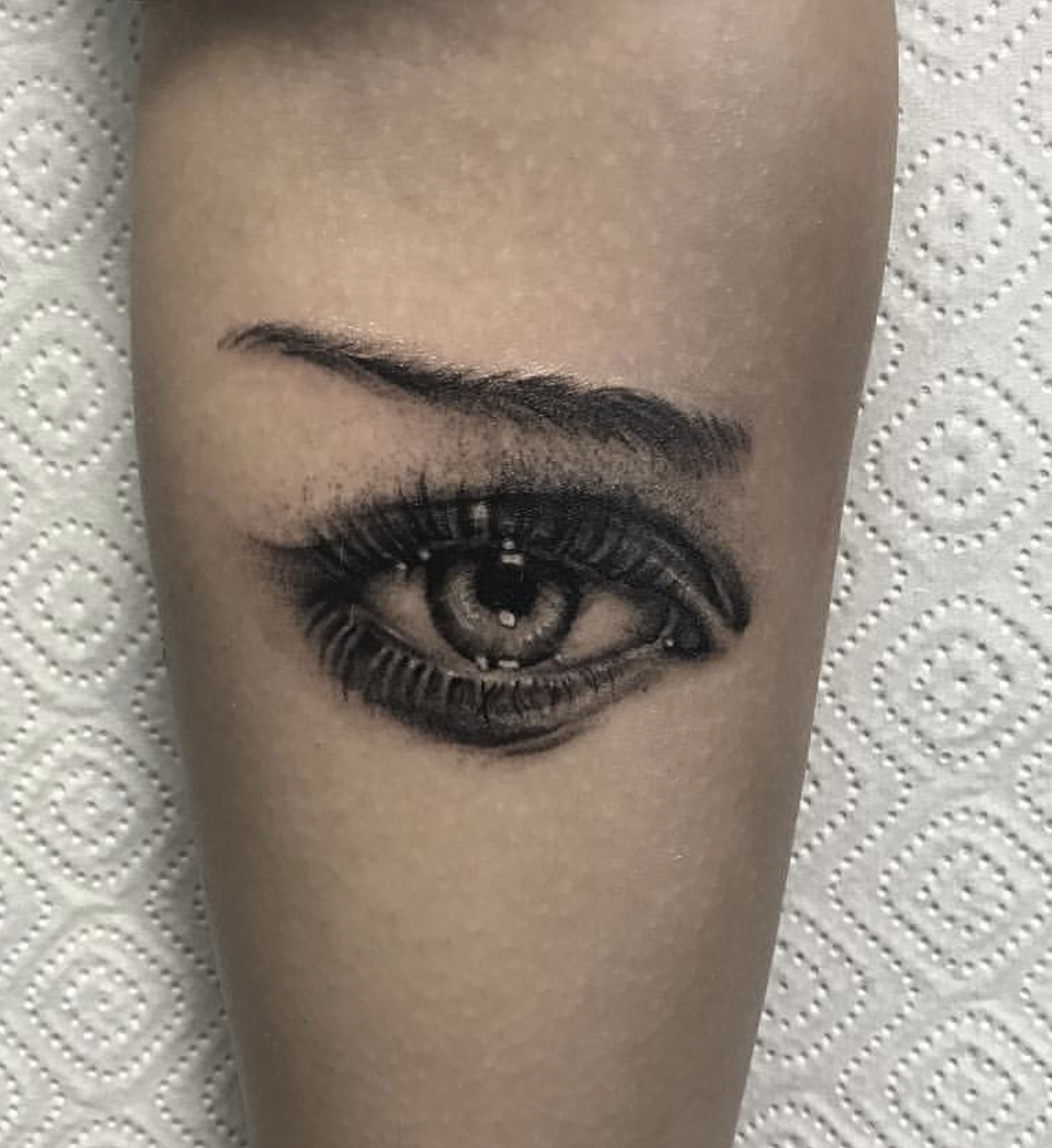 eye realism style tattoo by Horror Tattoo