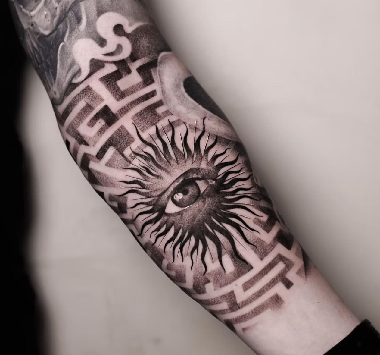 Mystical Eye and Sunburst