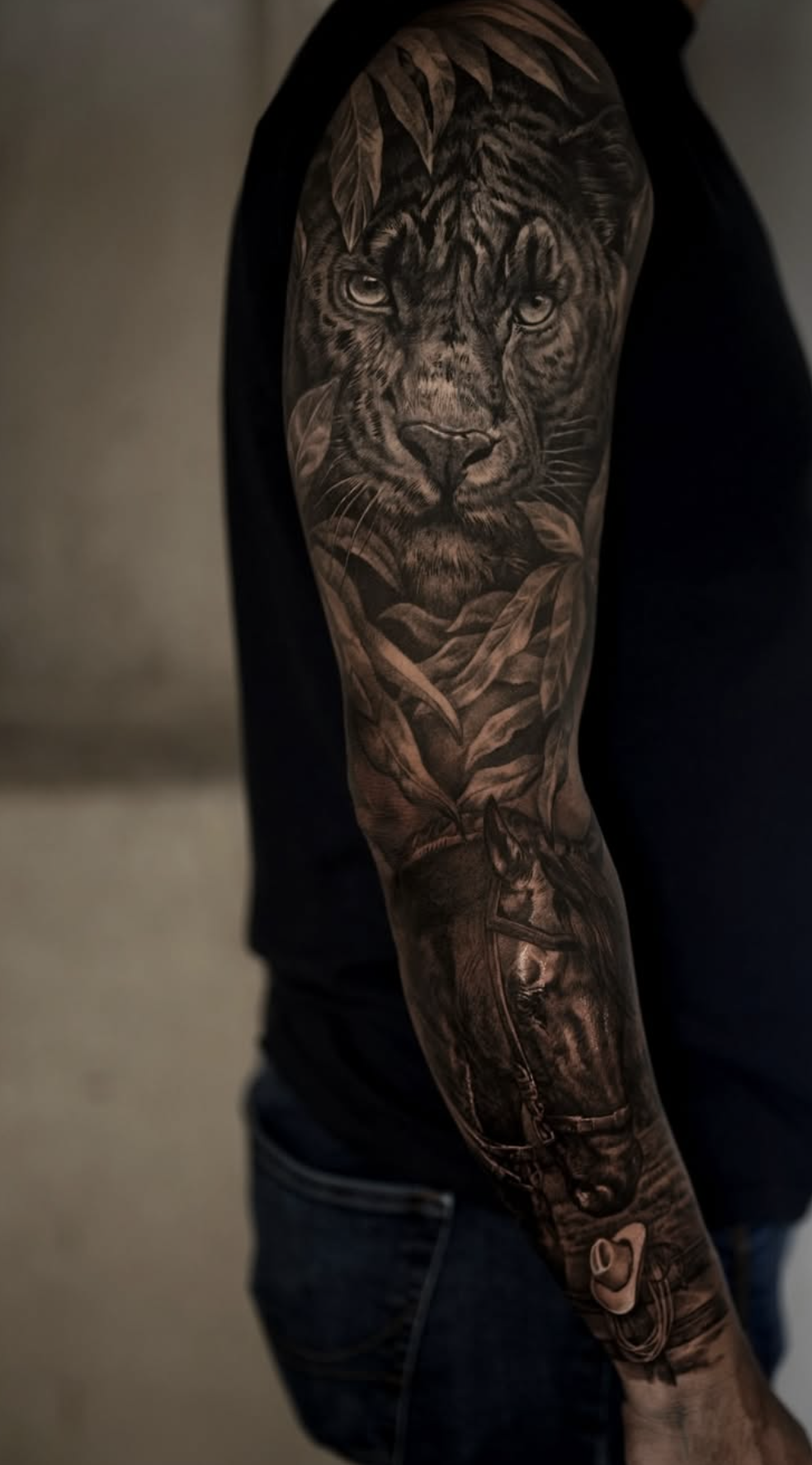 Tiger Among Leaves