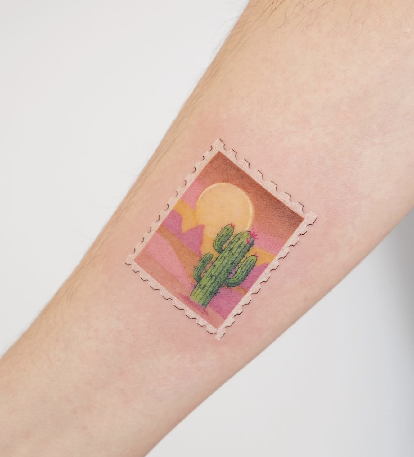 Cactus Landscape Stamp