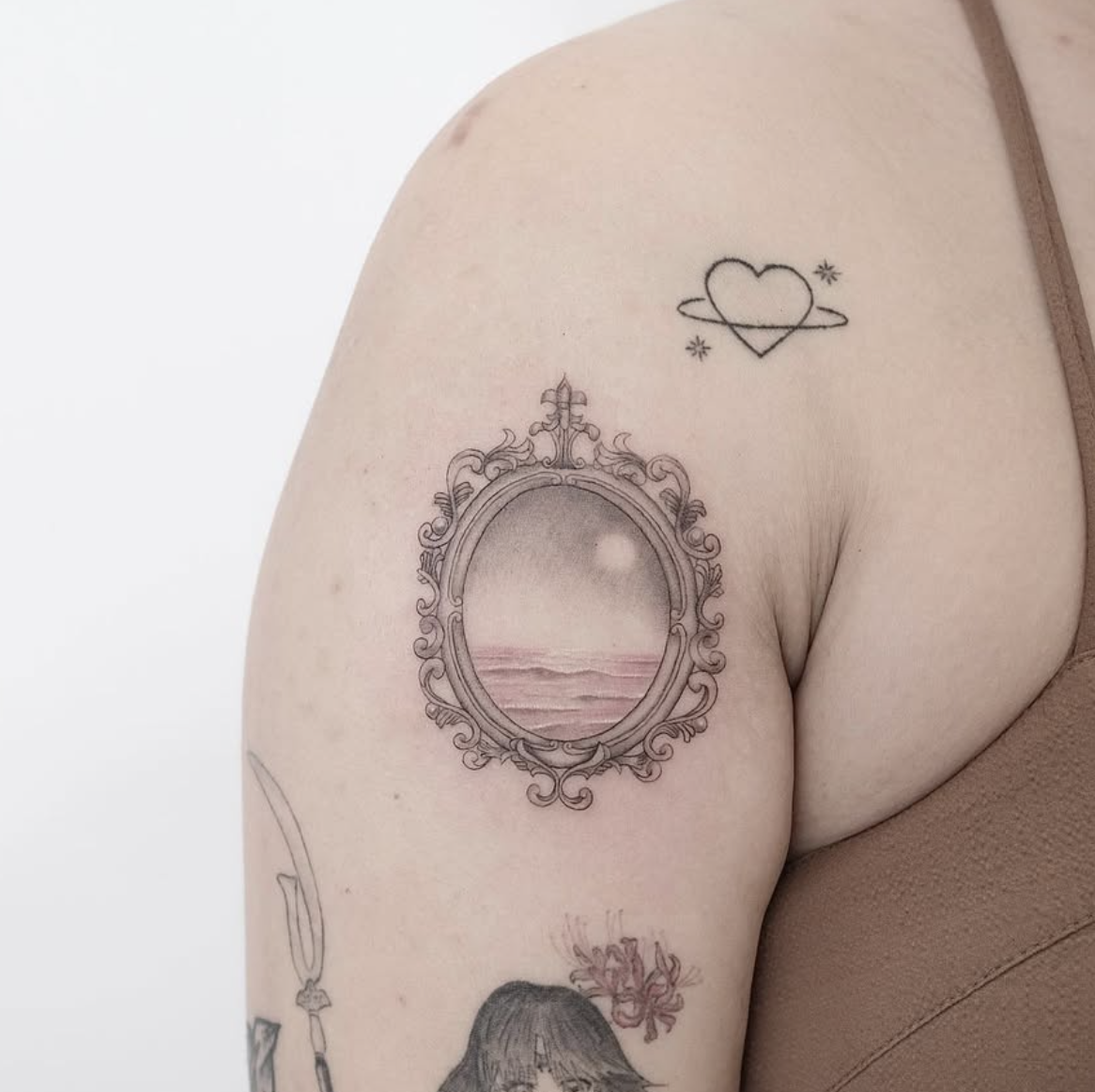 landscape realism style tattoo by Niko